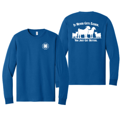 4H Goat Project – Cotton Long Sleeve Shirt – Royal product image