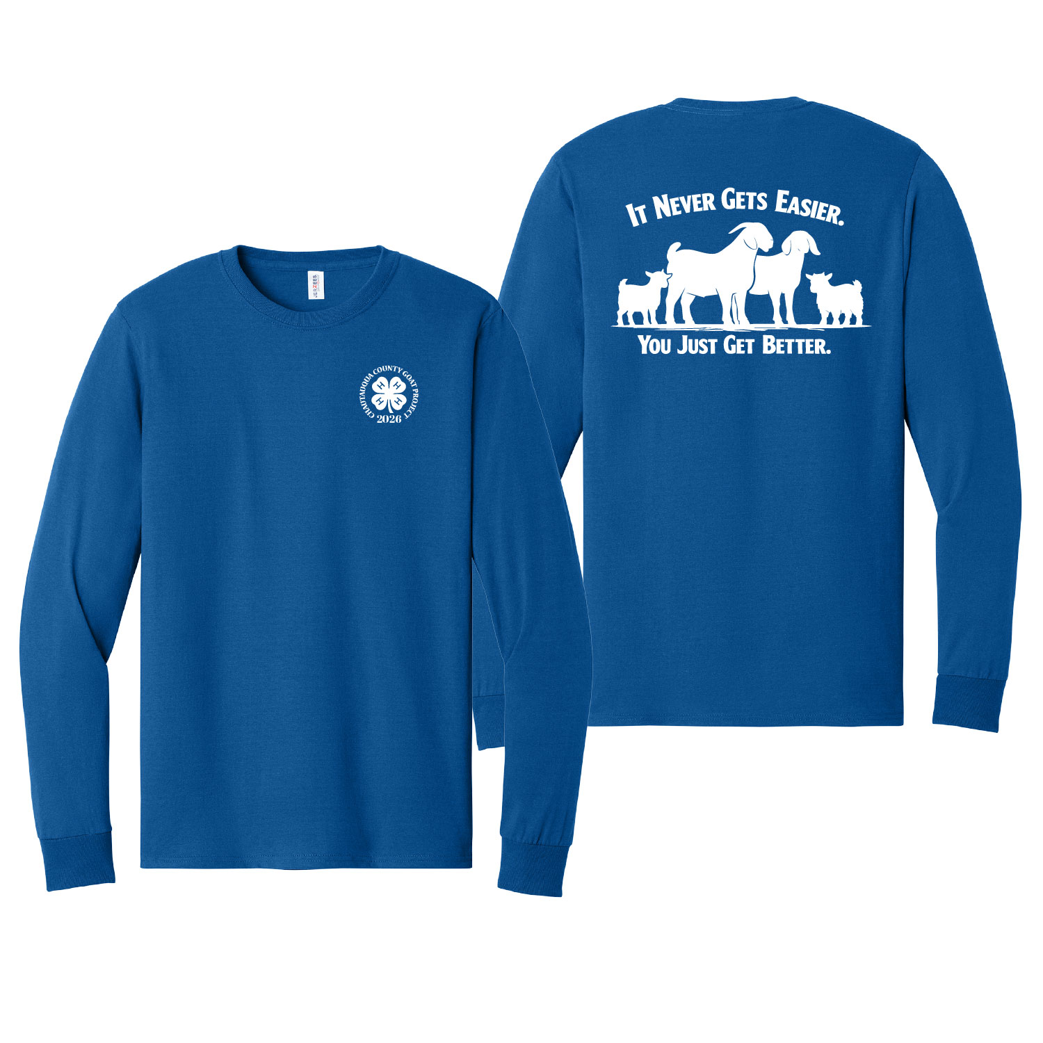 4H Goat Project – Cotton Long Sleeve Shirt – Royal product image