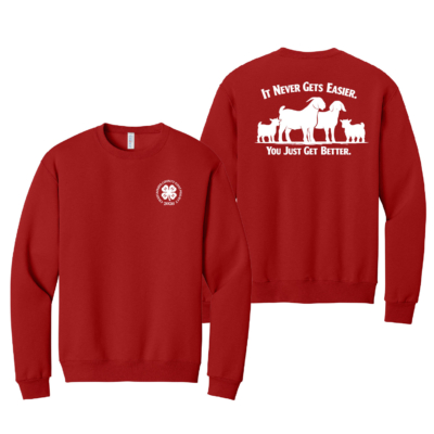4H Goat Project – Cotton Crewneck – Red product image