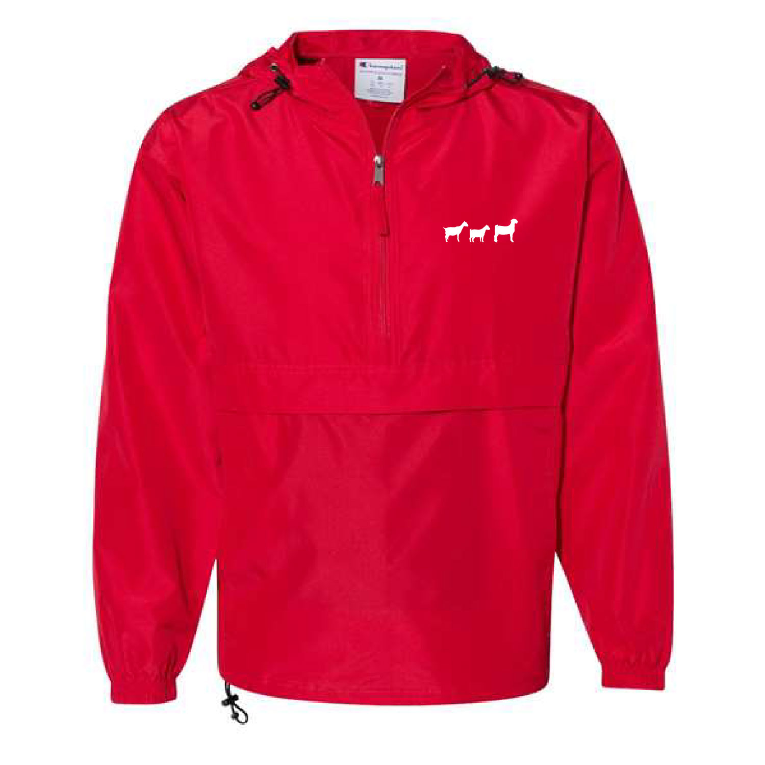 4H Goat Project – Champion Windbreaker – Red – EMBROIDERED product image