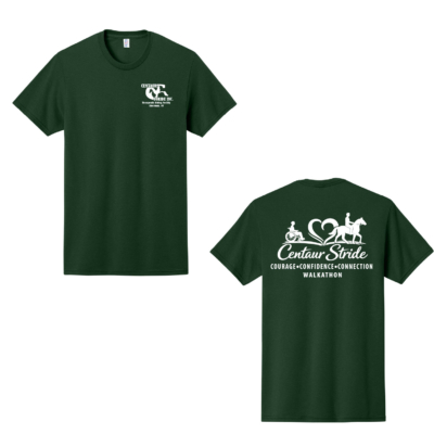 Centaur Stride Walkathon – Cotton Short Sleeve Shirt – Forest Green product image