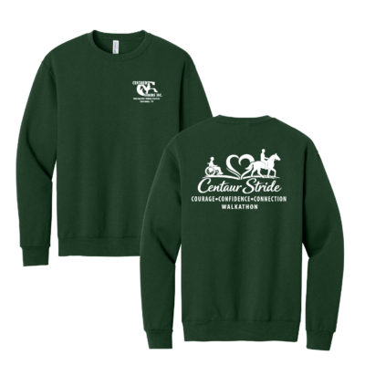 Centaur Stride Walkathon – Cotton Crewneck – Forest Green product image