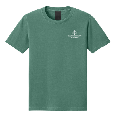 Chautauqua County Law Department – Bella Garment Dyed T-Shirt – Washed Pine product image