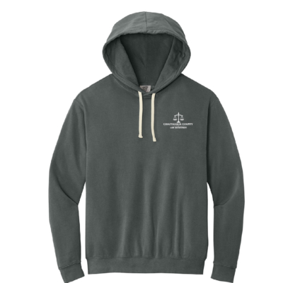 Chautauqua County Law Department – Comfort Colors Hooded Sweatshirt – Pepper – Printed product image