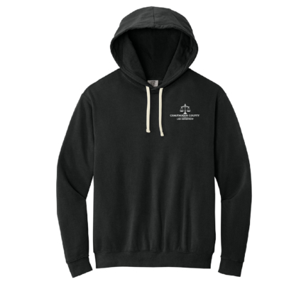 Chautauqua County Law Department – Comfort Colors Hooded Sweatshirt – Black – Printed product image