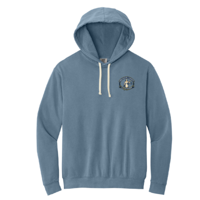 Chautauqua County Law Department – Comfort Colors Hooded Sweatshirt – Blue Jean – Embroidered product image