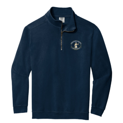 Chautauqua County Law Department – Comfort Colors 1/4 Zip Sweatshirt – Navy – Embroidered product image