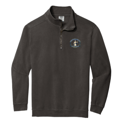 Chautauqua County Law Department – Comfort Colors 1/4 Zip Sweatshirt – Pepper – Embroidered product image