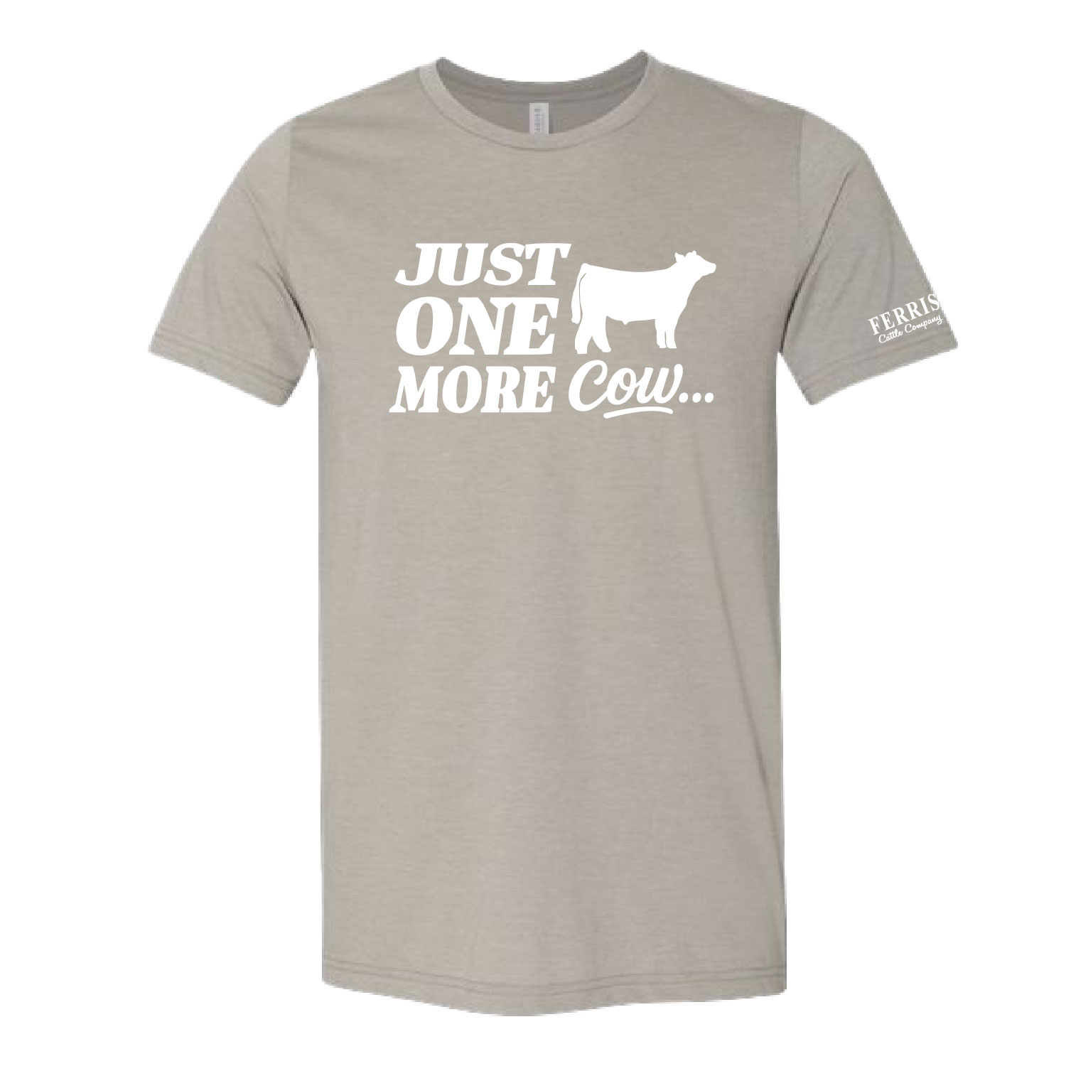 Ferris Cattle Company Official Merch Store - Heathered Short Sleeve Shirt - Heather Stone - Image 3