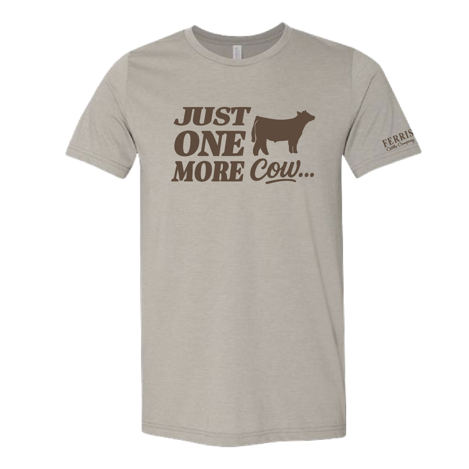 Ferris Cattle Company Official Merch Store - Heathered Short Sleeve Shirt - Heather Stone - Image 3