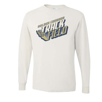 Golden Cougars Track – Cotton Long Sleeve Shirt – White product image