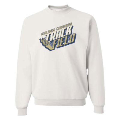 Golden Cougars Track – Cotton Crewneck Sweatshirt – White product image