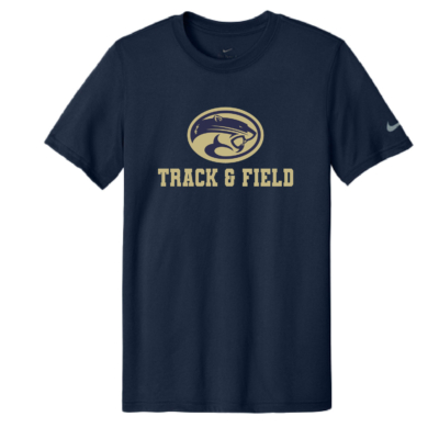 Golden Cougars Track -Nike Legend Dri-Fit Short Sleeve Shirt – Navy product image