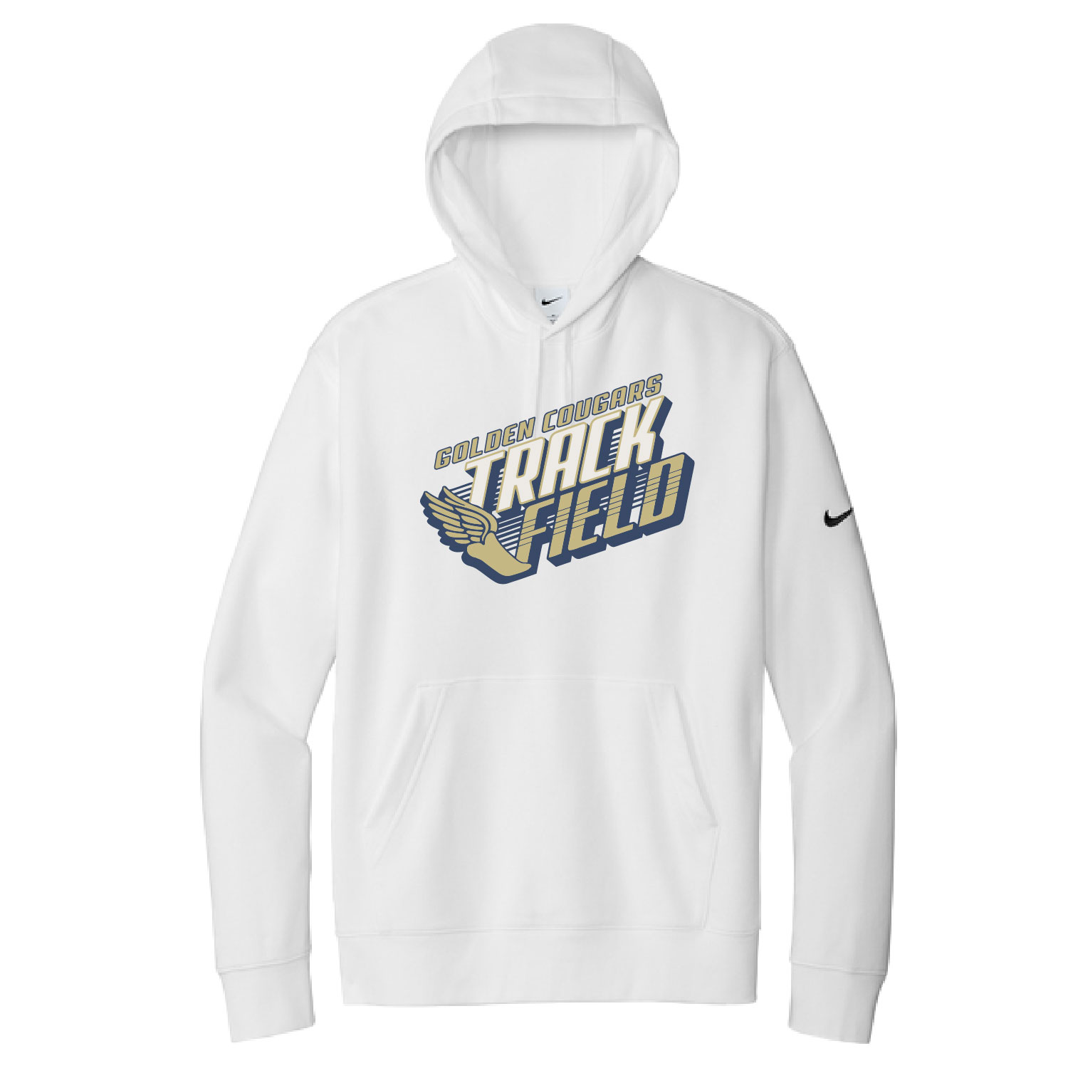 Golden Cougars Track – Nike Club Fleece Pullover Hoodie – White product image