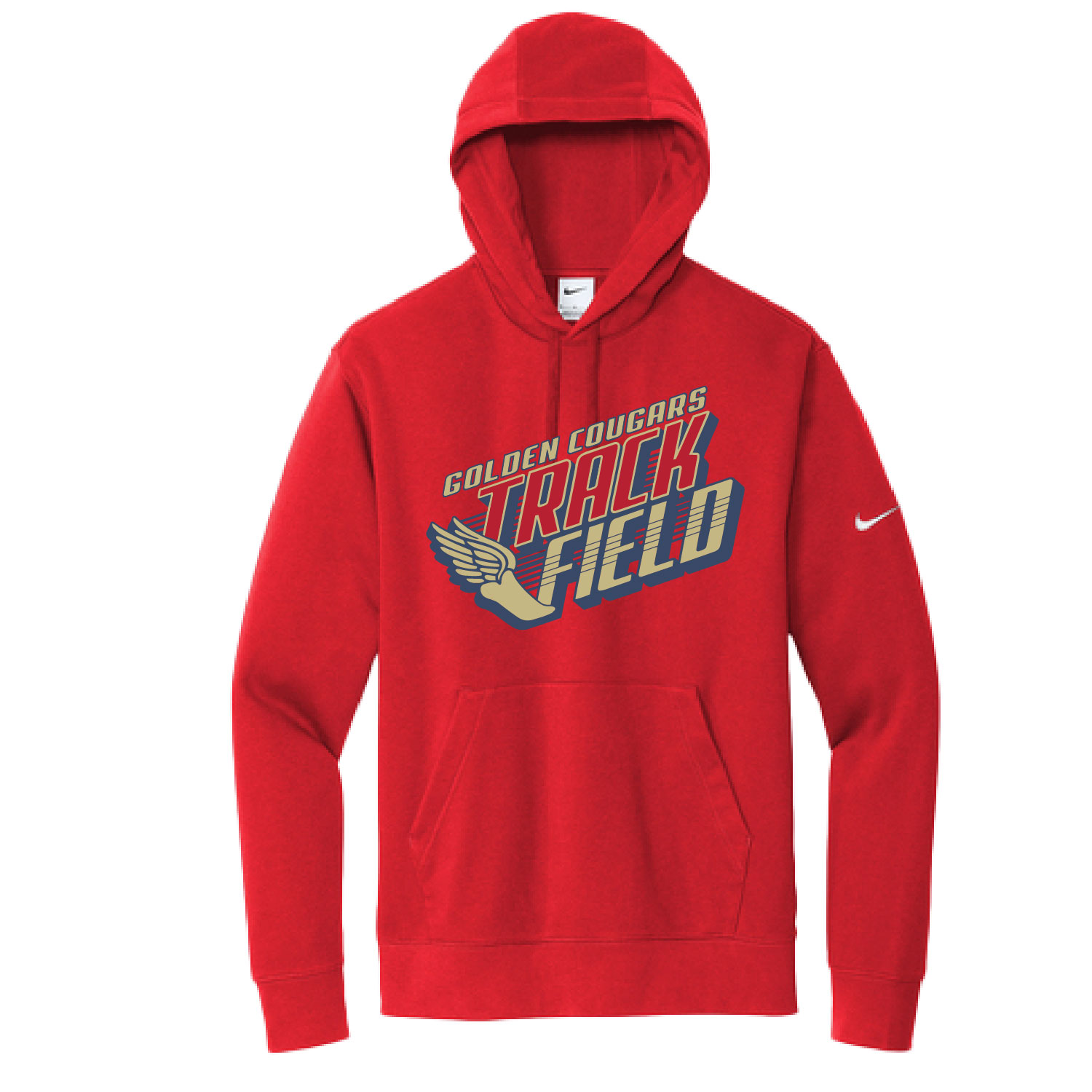 Golden Cougars Track – Nike Club Fleece Pullover Hoodie – Red product image