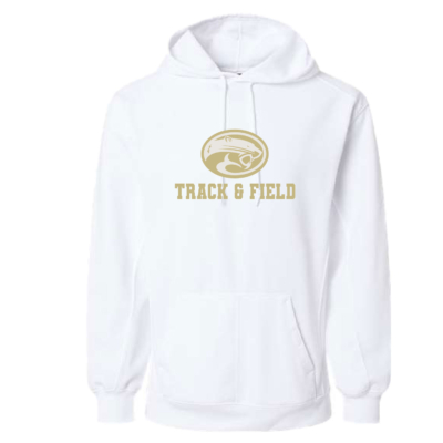 Golden Cougars Track - POLY Hooded Sweatshirt - White