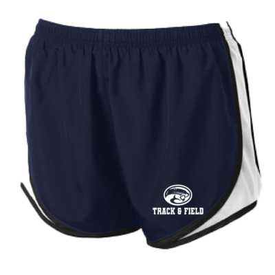 Golden Cougars Track – Sport-Tek Ladies Cadence Shorts – Navy/White product image
