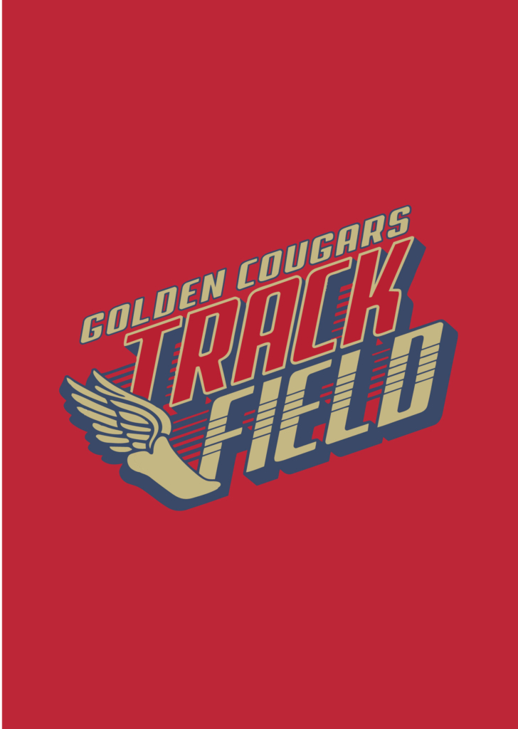 Golden Cougars Track logo