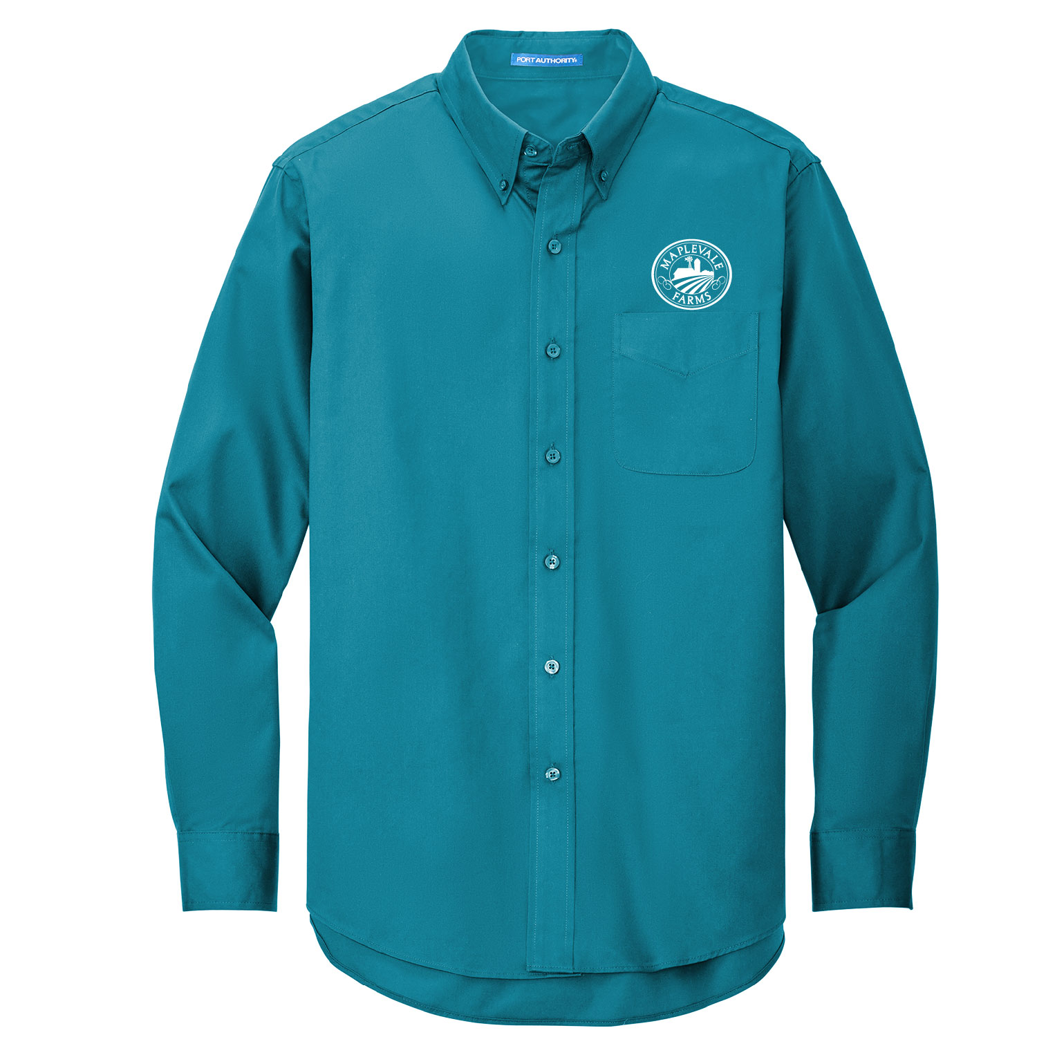 Maplevale Long Sleeve Button Down Long Sleeve - Teal - Image 2