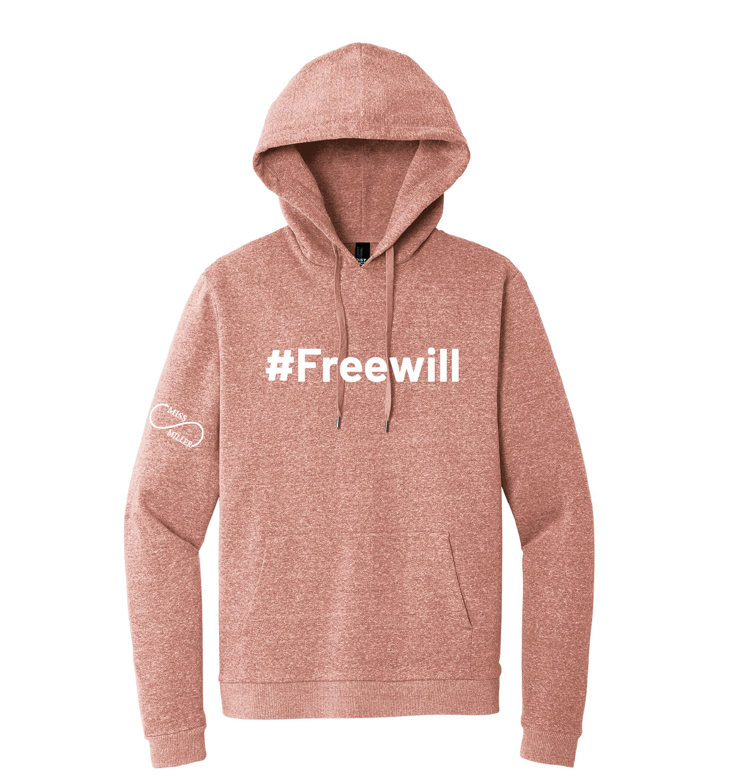 Official Miss Miller Merch - District Fleece Pullover Hoodie - Blush Frost - Image 6