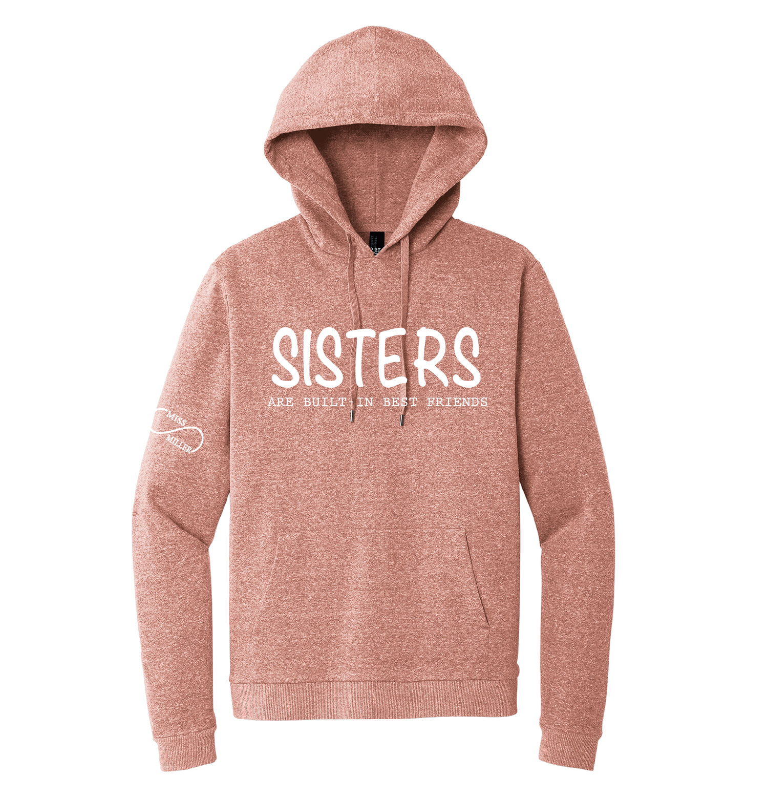 Official Miss Miller Merch - District Fleece Pullover Hoodie - Blush Frost