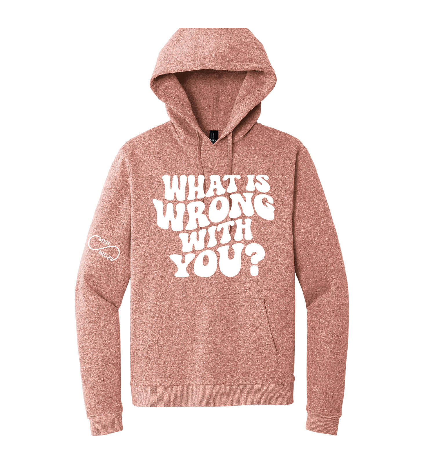 Official Miss Miller Merch - District Fleece Pullover Hoodie - Blush Frost - Image 2