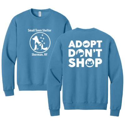 Small Town Shelter – Cotton Crewneck- Columbia Blue product image