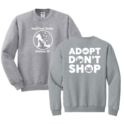 Small Town Shelter – Cotton Crewneck- Athletic Heather product image
