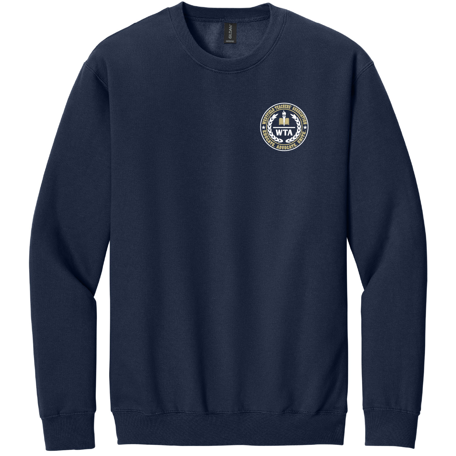 Westfield Teachers’ Association – Soft Style Crew Sweatshirt- EMBROIDERED product image