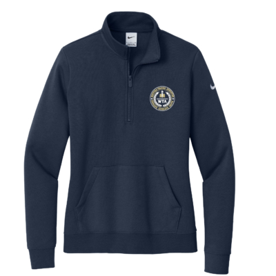 Westfield Teachers’ Association – Ladies Nike CLub Fleece Sleeve Swoosh Half Zip – EMBROIDERED product image