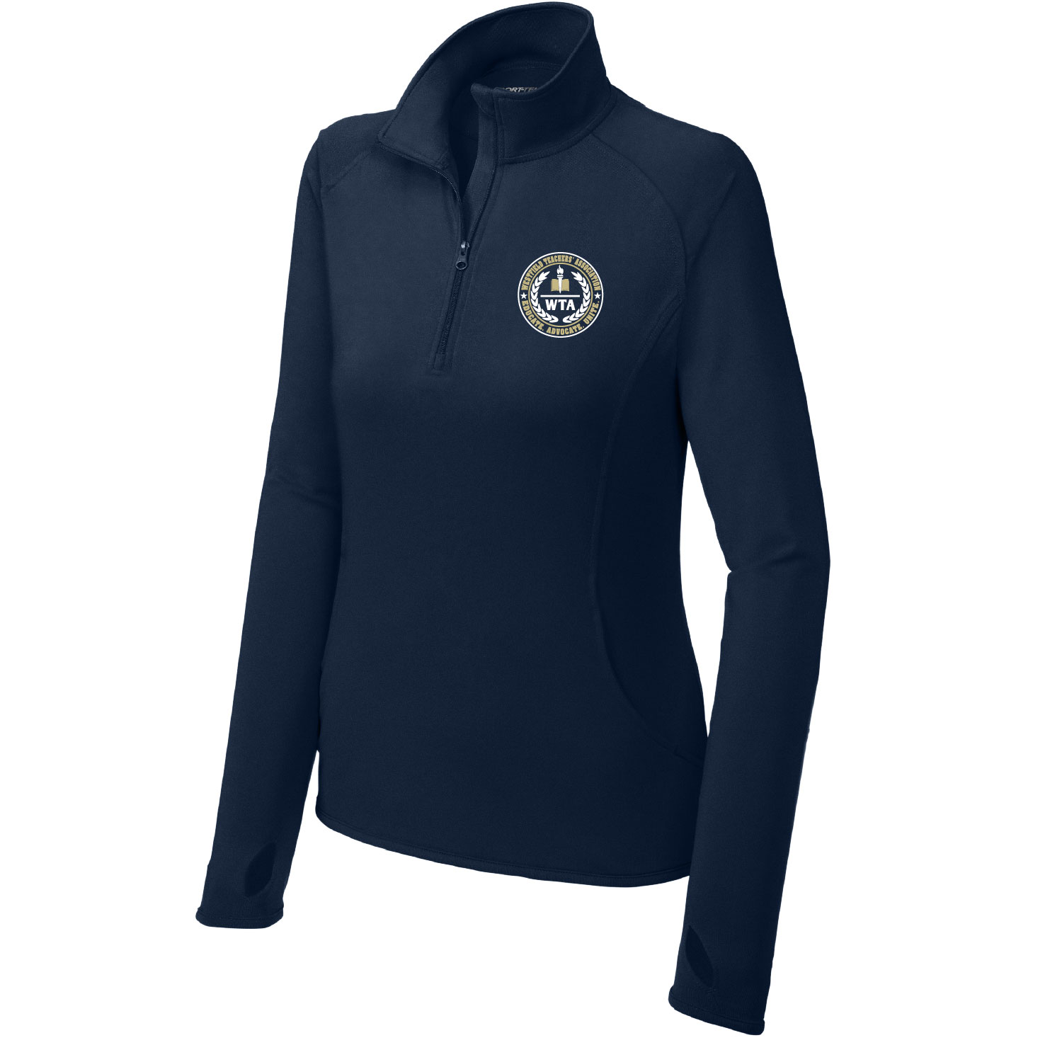 Westfield Teachers’ Association – Ladies Poly Quarter Zip – EMBROIDERED product image