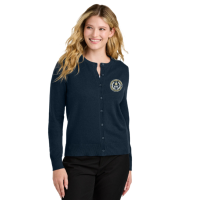 Westfield Teachers’ Association – Ladies Crewneck Cardigan Sweater – EMBROIDERED product image