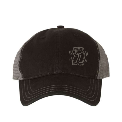 Official Whacky Jack Merch – Richardson Unstructured Garment Washed Cap- Black/Charcoal- Embroidered product image