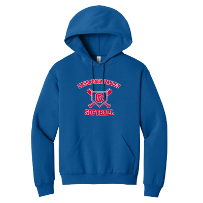 Cassadaga Valley Lady Cougar Softball – Cotton Hooded Sweatshirt – Royal product image