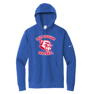 Cassadaga Valley Lady Cougar Softball – Nike Club Hooded Sweatshirt – Game Royal product image