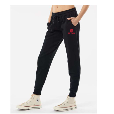 Cassadaga Valley Lady Cougar Softball – Ladies Joggers – Black product image