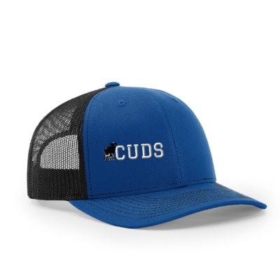 CUDS Spring Sale – Richardson Royal/Black Cap – EMBROIDERED CUDS Design product image