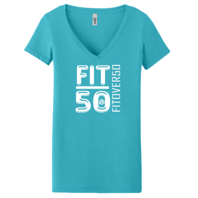 E2M – __Next Level Ladies V-neck – Tahiti- Fit Over 50 product image