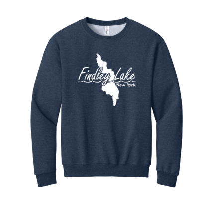 Findley Lake Merch Store – Cotton Crewneck – Vintage Heather Navy product image