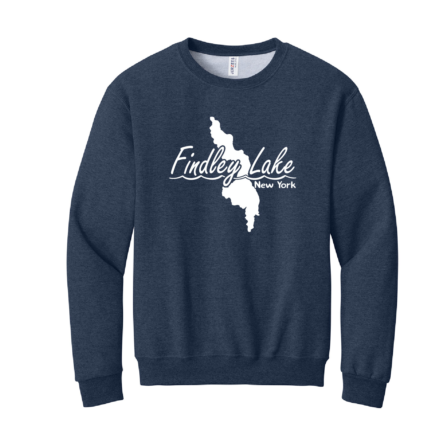 Findley Lake Merch Store – Cotton Crewneck – Vintage Heather Navy product image