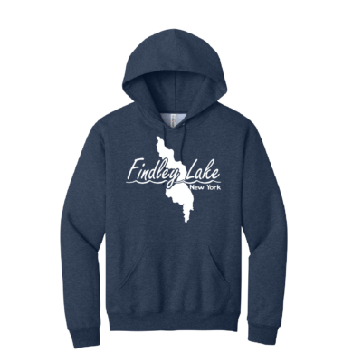 Findley Lake Merch Store - Cotton Hooded Sweatshirt - Vintage Heather Navy