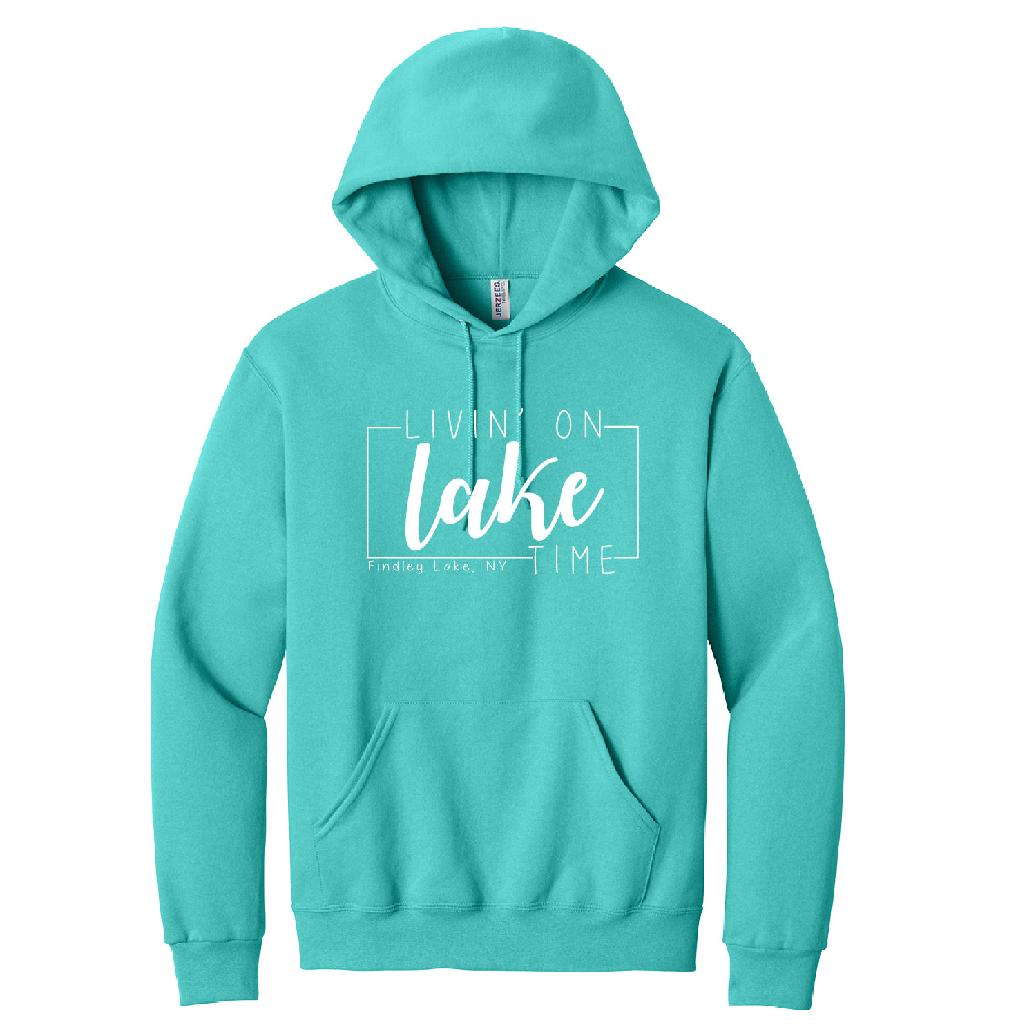 Findley Lake Merch Store – Cotton Hooded Sweatshirt – Scuba Blue product image