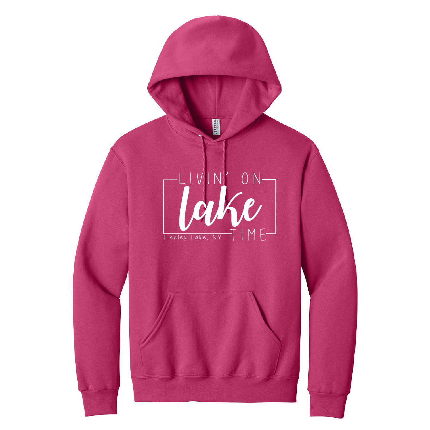 Findley Lake Merch Store – Cotton Hooded Sweatshirt – Cyber Pink product image