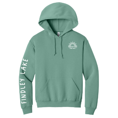 Findley Lake Merch Store – Cotton Hooded Sweatshirt – Sage product image