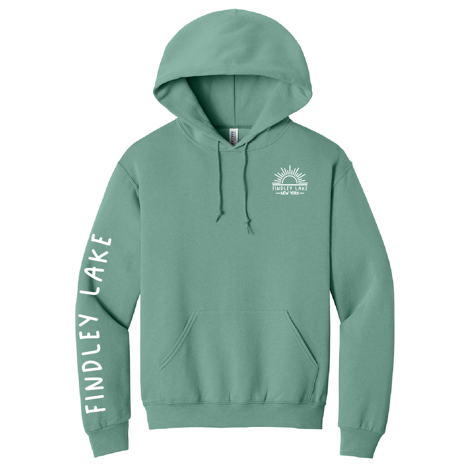 Findley Lake Merch Store – Cotton Hooded Sweatshirt – Sage product image