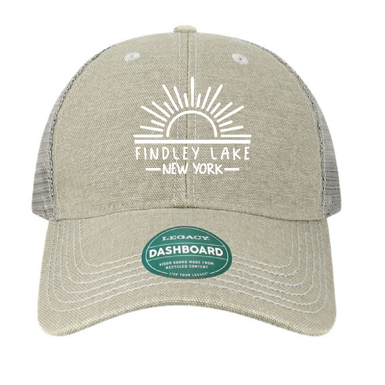 Findley Lake Merch Store – Legacy Unstructured Mesh Back Trucker Cap – Grey – Embroidered product image