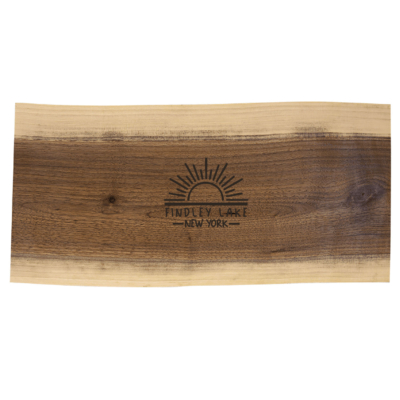Findley Lake Merch Store – Black Walnut Cutting and Charcuterie Board – ENGRAVED product image