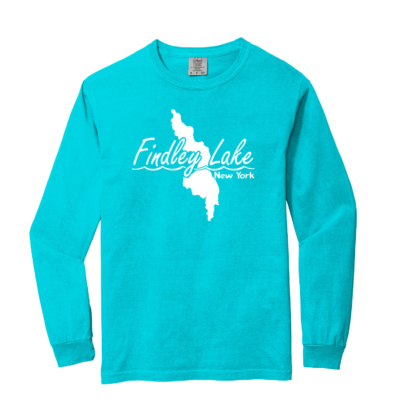 Findley Lake Merch Store - Comfort Heavyweight Ring Spun Long Sleeve - Lagoon