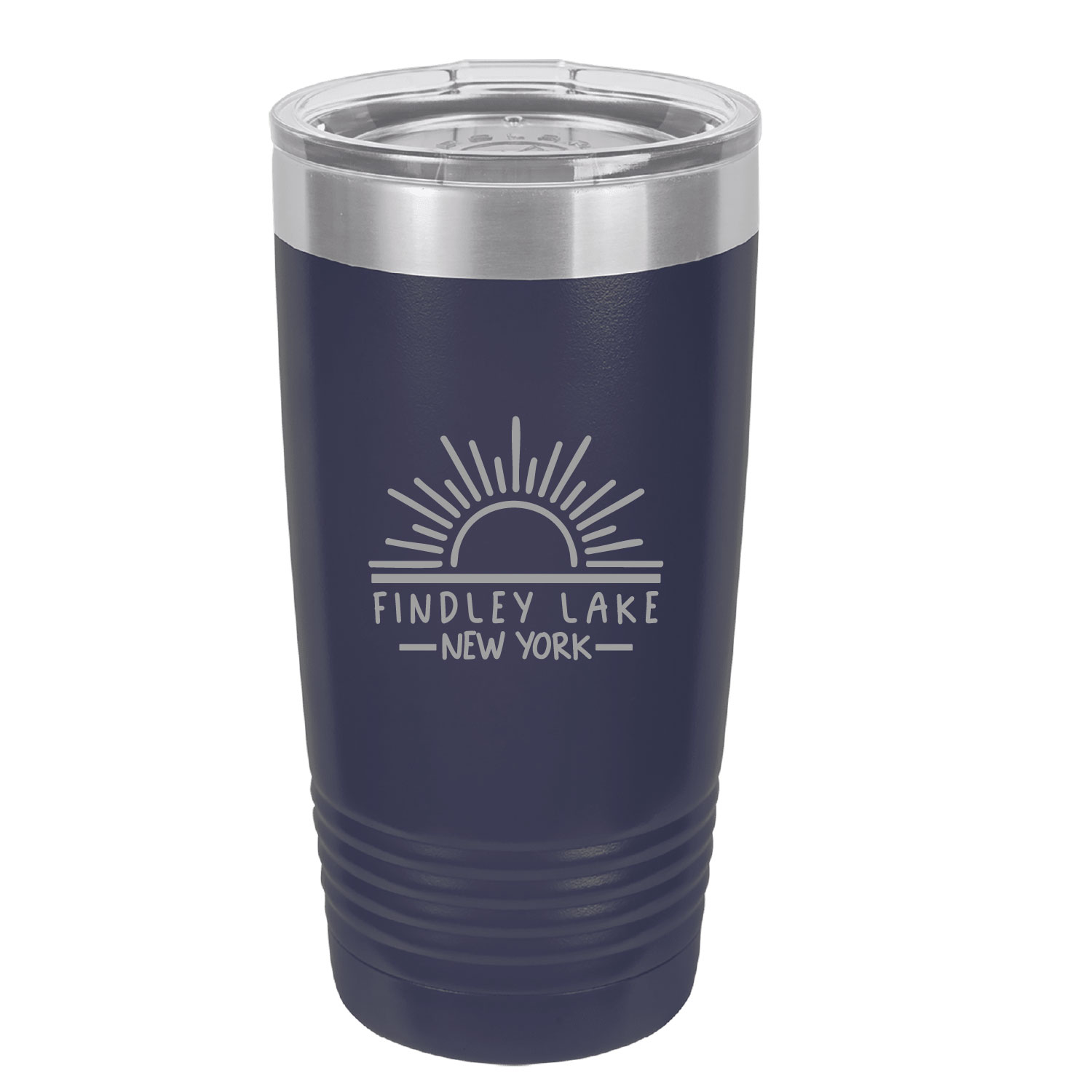 Findley Lake Merch Store – Polar Camel 20 oz. Navy Blue Ringneck Tumbler with Slider Lid- ENGRAVED product image