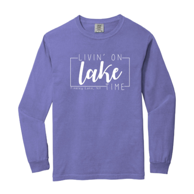 Findley Lake Merch Store - Comfort Heavyweight Ring Spun Long Sleeve - Violet